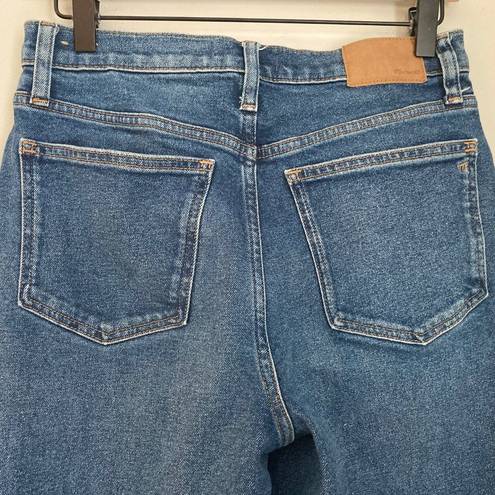 Madewell The Tall High-Rise Slim Boyjean Twyford Wash 26T Blue High Rise Tapered