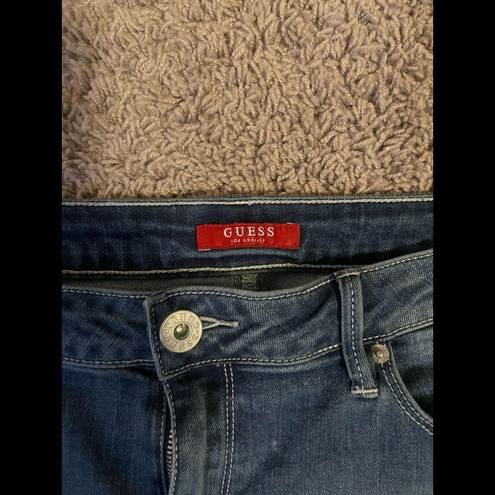 Guess distressed Capri jeans