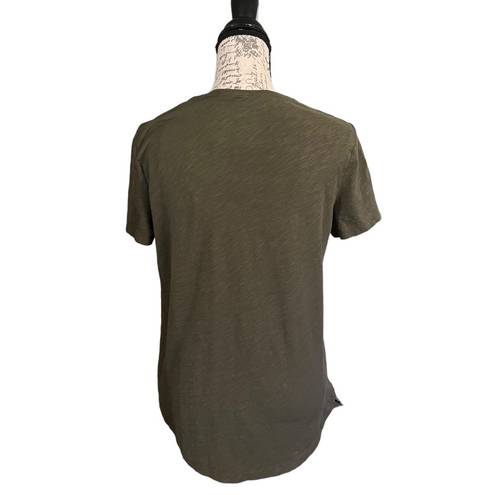 Felina  Green Cotton Short Sleeve Shirt Large