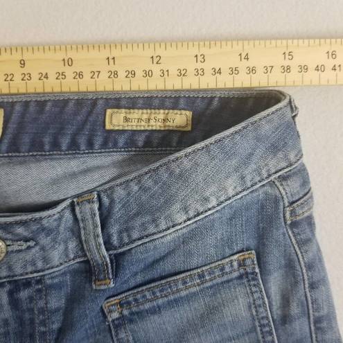 Guess  Jeans Capri Women 31 Blue Denim Pants Britney Skinny Classic Minimalist