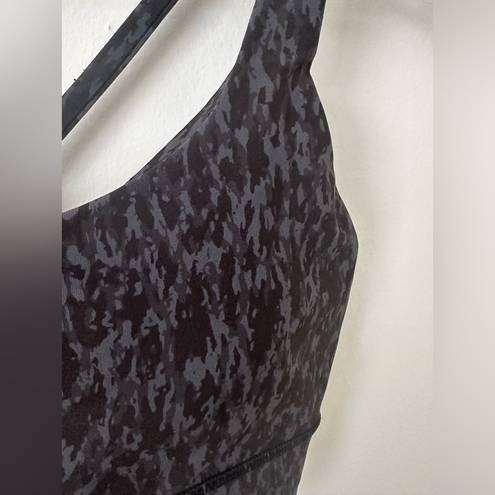 Lululemon Energy Bra *Long Line Formation Camo Deep Coal Multi 6