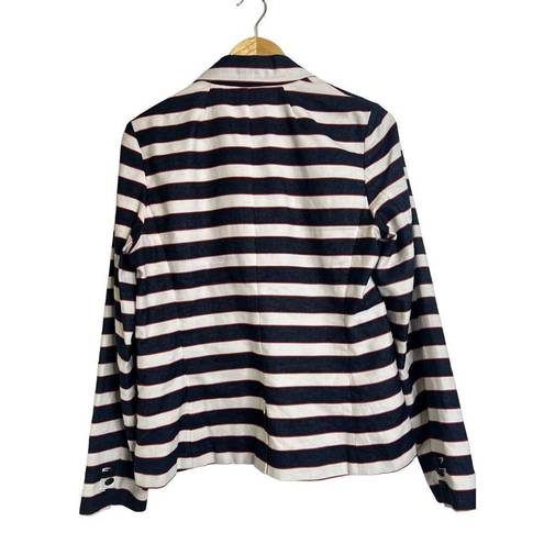 Tommy Hilfiger  Nautical Sailor Anchor Striped Urban
Casual Blazer Jacket 10