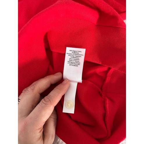 Everlane  | The Oversized Polo Top | Goji Berry Red | Sz S | NWT