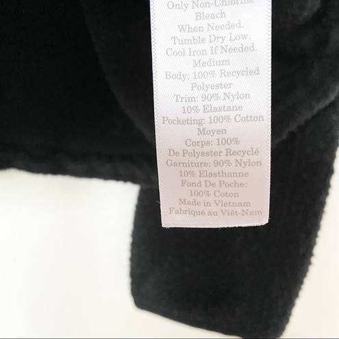 Everlane  Renew Fleece Full Zip Jacket Black Size Medium