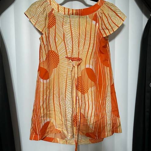 Liz Lange  Maternity for Target yellow/orange flowy top, with tie in back to adju