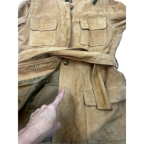 Petite Sophisticate Petite Sophisticated genuine leather tan festival jacket size small