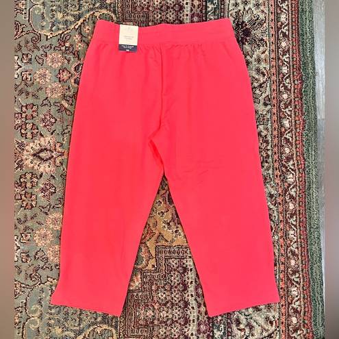 St. John’s Bay NWT  Coral French Terry Lounge Capris