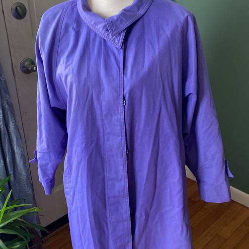 London Fog  • Women’s purple long raincoat, Size S