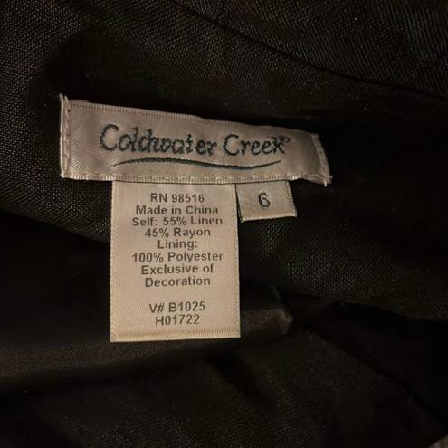 Coldwater Creek  size 6 black sleeveless dress with matching jacket - 2629