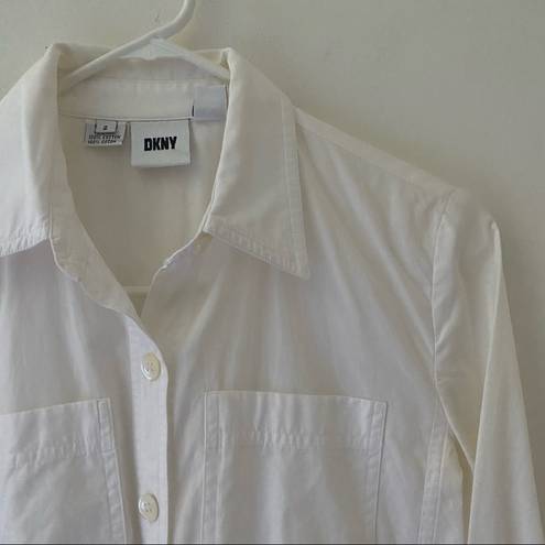 DKNY  | White Button Down Shirt