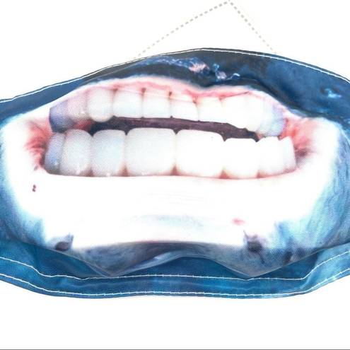 New Funny shark face mask Blue