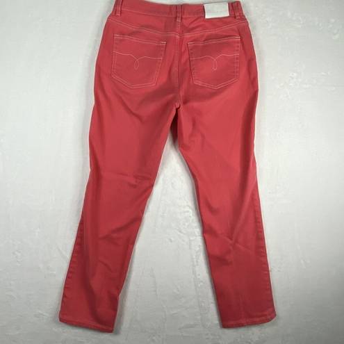 Krass&co Lauren Jeans  Ralph Lauren Coral Jeans white stitching Womens Size 8 - spot