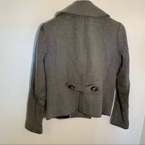 Banana Republic  Double Breasted Peacoat Gray