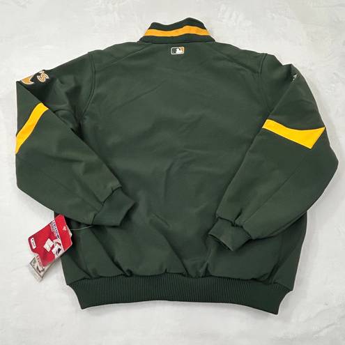 Majestic Oakland Athletics A’s Authentic On Field  Therma Base Green Jacket Adult L