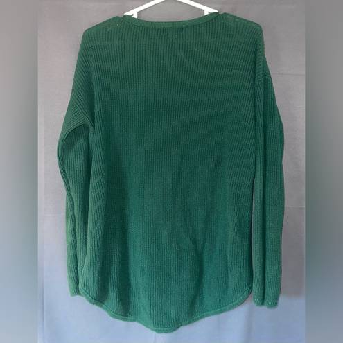 a.n.a womens large green sweater v-neck