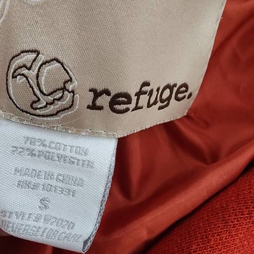 Refuge Orange Peacoat Jacket, Women's Small