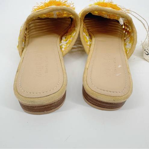 Krass&co Rag N  Mariana Woven Flat Mules With Tassels New US 8