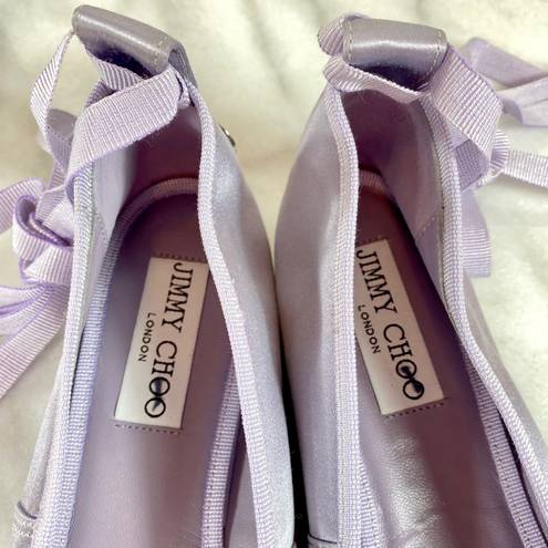 Jimmy Choo Purple & Crystal Grace Flat