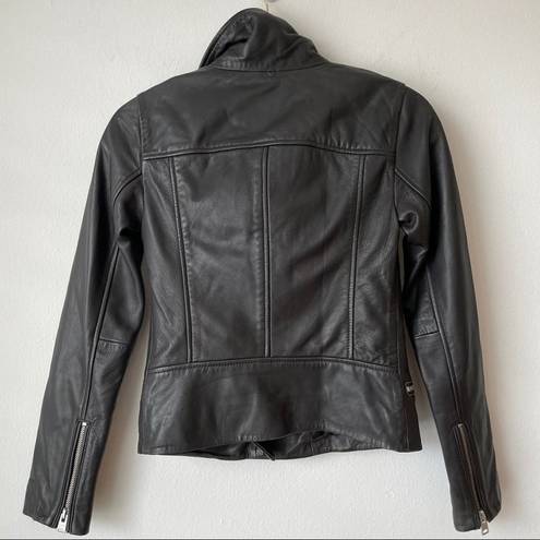 ALLSAINTS NWT All Saints Bales Biker Leather Jacket Women's XS