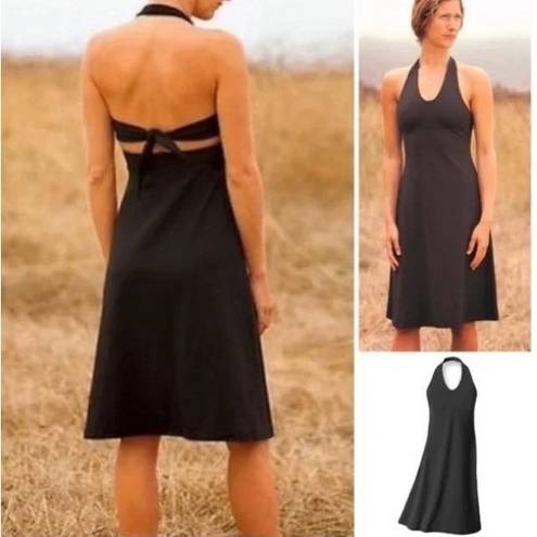 Patagonia  black Morning Glory Halter Dress XS