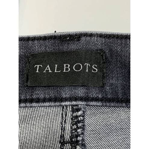 Talbots  Women’s Slim Ankle Jeans Denim Cotton Dark Wash Black Size 8