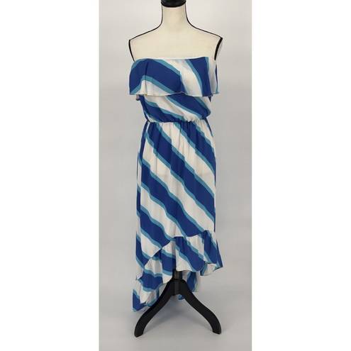 Lilly Pulitzer  Caldwell Sail Stripe Colorblock High Low Maxi Dress $278 Resort