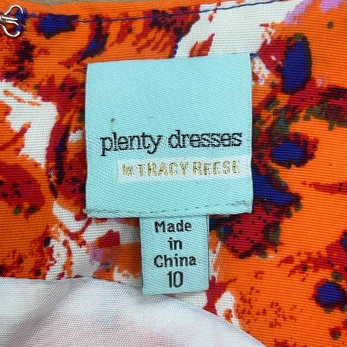 Tracy Reese Plenty Dresses  Women Size 10 Sasha Floral N Stripes Dress Multicolor