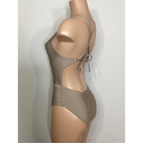 PilyQ New.  sandstone tan one piece. $149