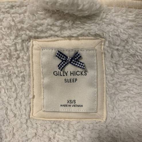 Gilly Hicks Hollister |  White Sleep Sherpa Robe with Ears on Hood Size XS/S