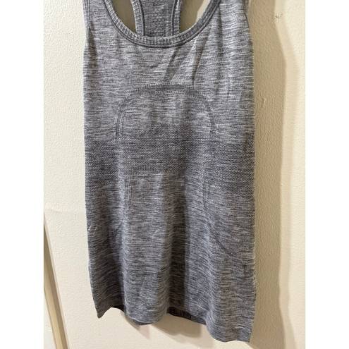 Lululemon  Swiftly Tech Racerback Tank Size 4 Heathered Slate Gray