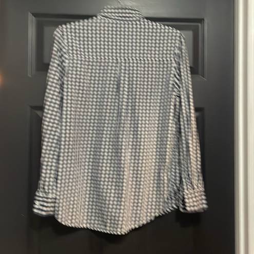 Prince And Fox  blue and white checkered button down shirt