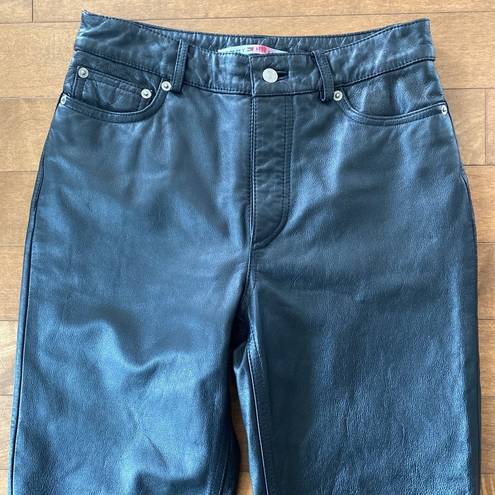 Tommy Hilfiger Vintage Y2K   Black Leather Pants size 4