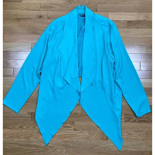 Torrid * Long Sleeve Open Waterfall Top Jacket Womens 2 2X 18-20 Bright Green