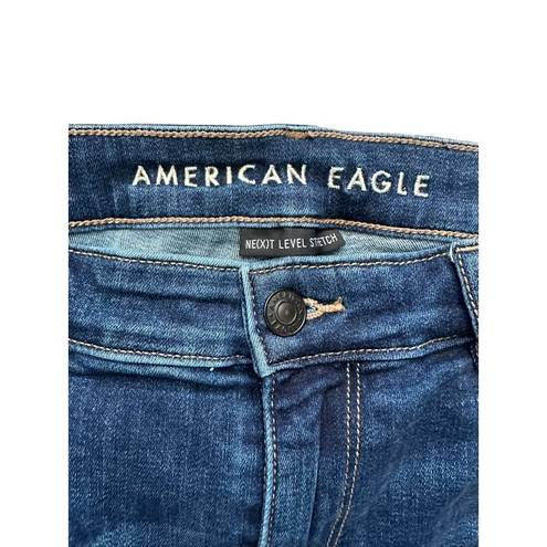 American Eagle  Women's Next Level Stretch Super Hi-Rise Flare Denim Jeans Sz 16R