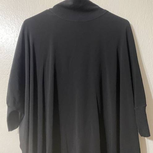 Vince  Poncho Top Womens Medium Black Cashmere Blend Contemporary Minimalist