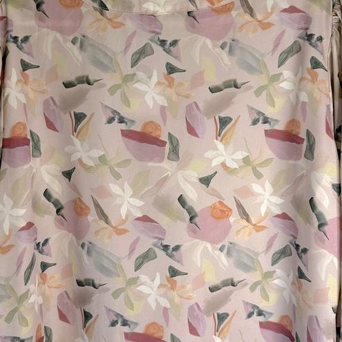 Harper  & Joy Stylogic Subscription Box Blouse Cream Pink Floral Size 1X NWT