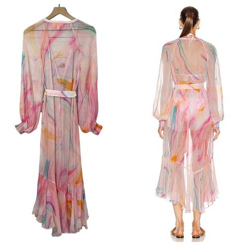 Rococo  Sand Davina Robe Dress - Pink Multi - XS