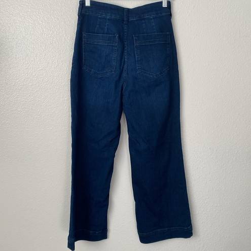 Pilcro  Anthropologie 28 The Skipper Dark Wash Crop Jeans