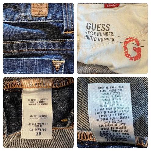 Guess  Daredevil Skinny Leg Dark Wash Stretch Jeans Size 29 DISCONTINUED MINT!