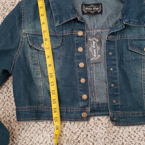 Edge Outer  denim Jacket, Size Junior L,