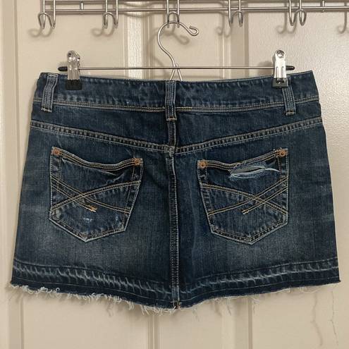 Aeropostale  Distressed Denim Mini Skirt