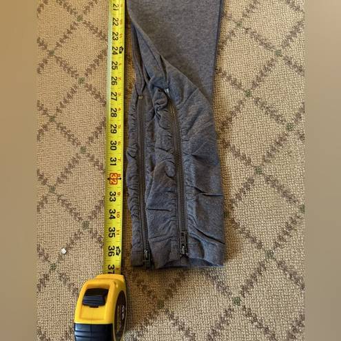 Juicy Couture  Vintage heathered gray soft  leggings w side zipper ruching NWOT S