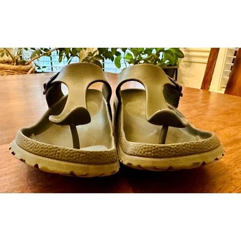 Birkenstock Fair/good used  Olive EVA Gizah Sandals Euro 39 US Women 8