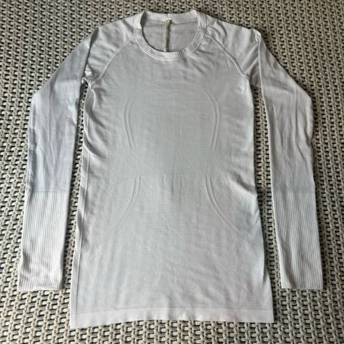 Lululemon Swiftly Tech Long Sleeve Crew White Size 6