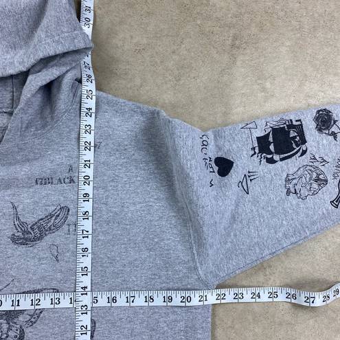 Harry Styles Vintage Gray  Tattoo Hoodie