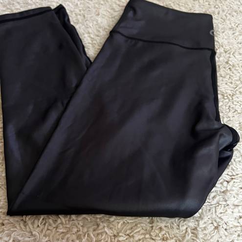 Zyia Active Faux Leather 7/8 Leggings Size 8/10