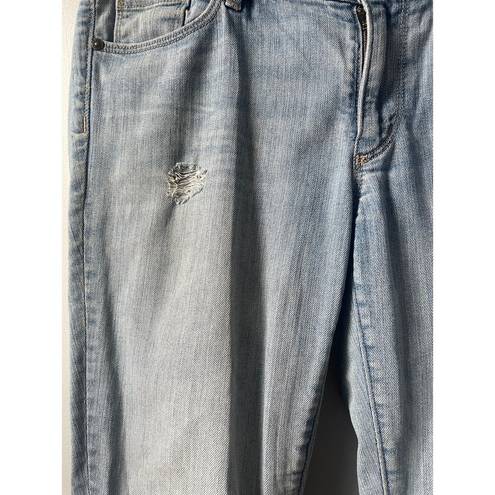 The Loft  Light Wash Cropped Denim Jeans Ann Taylor