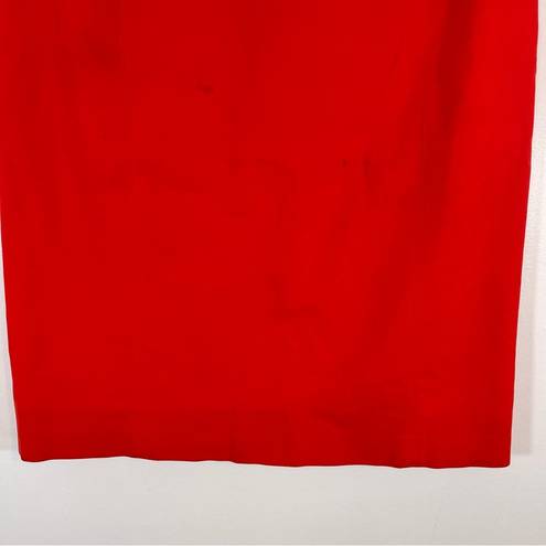 Kate Spade  Saturday Red High Rise Pencil Straight Skirt Business Casual Size 4