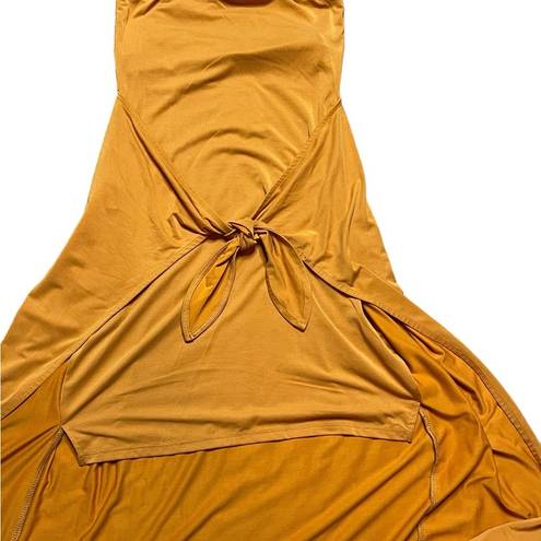 l*space L  Lia Dress in Inka Gold Women’s size‎ XS wrap strapless NWT