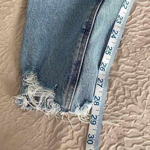 American Eagle  Womens Stretch Distressed Jeans Cutoff Denim Light Wash Blue 2